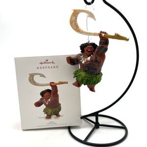 Hallmark Keepsake Disney Moana Maui Fishhook Manaiakalani Ornament Christmas Box